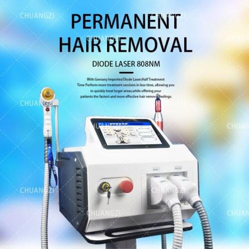 Portable 808nm Diode Laser Nd Yag Tattoo Removal 2 in 1 Removal Machine Hair Remover Homeuse Spa Salon Skin Care Beauty Device