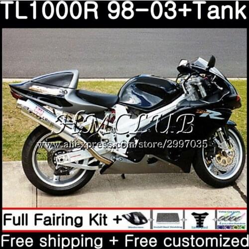 +Tank For SUZUKI TL1000R 1998 1999 2000 2001 2002 2003 Glossy black 38HC.19 TL1000 R TL 1000 R 1000R 98 99 00 01 02 03 Fairings