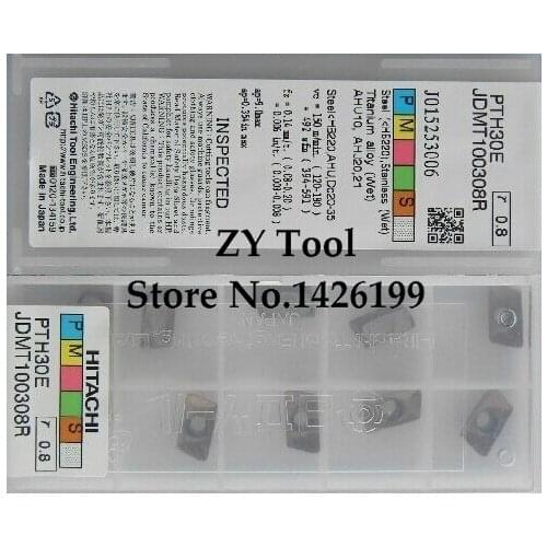 Free shopping! HITACHI 10PCS JDMT100308R PTH30E lathe cutting tools CNC blade alloy carbide cutting tool carbide inserts