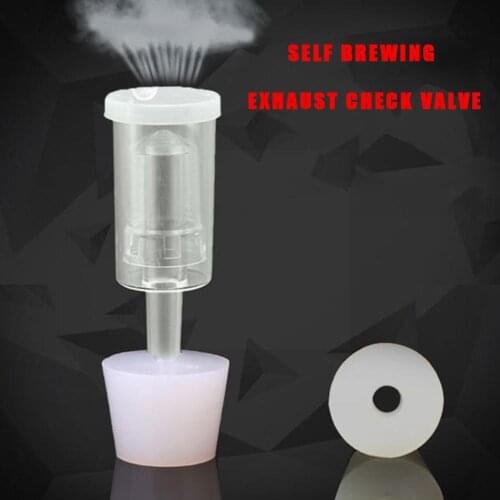1 PCS Homebrew Beer Cylinder Fermentor Air Lock One Water Check Exhaust Valve Sealed Fermentation For Beer Making Way Wine S3U9