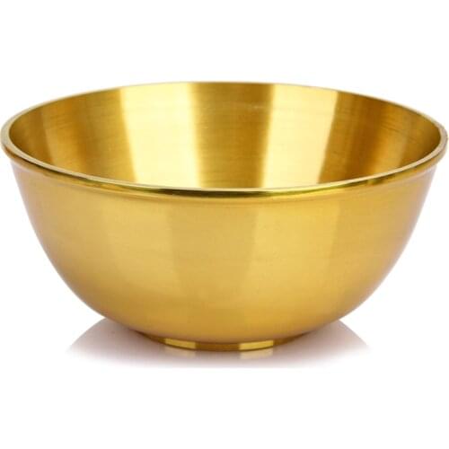 Home Decor Tableware Bowl Food Container Pure Brass Bowl Buddhist Supply God Buddha Copper Bowls