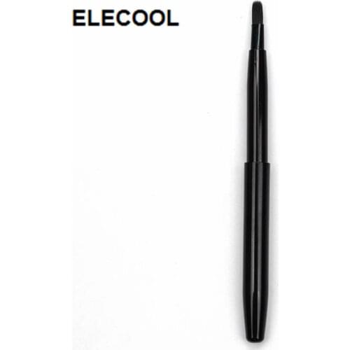 ELECOOL Nylon Hair Retractable Lip Brush lip Makeup Brush Elastic Stretch Lip Stick Brush Aid Cosmetic Tool With Cover