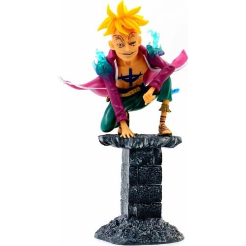 19cm One Piece Marco Kneeling Action figure toys collection doll Christmas gift with box