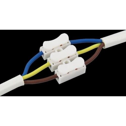 G7 White Color Model CH-2 CH-3 Wire Connector Voltage 250V Wiring Terminal Block Free Russia Shipping