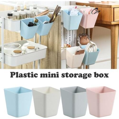 HOT Plastic Mini Hanging Basket Organizer Container Small Shelf Sorting for Kitchen Bathroom Toothbrush Storage Bucket