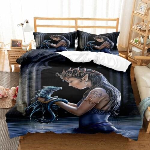 African Girls Bedding Set Beauty Cartoon 3d Duvet Cover Sets Comforter Bed Linen Twin Queen King Single Size Fashion Luxury Gift