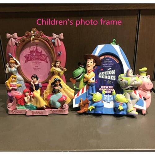Creative cartoon Disney Toy Story Snow White Mermaid Buzz Lightyear Hudi toy photo frame Childrens photo frame Child giftAG2160