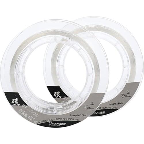 50m/100m Fishing Line Fluorocarbon 100% Carbon Fiber line 4-60lb Monofilament Leader Line Multifilament fly line Carp Tackle