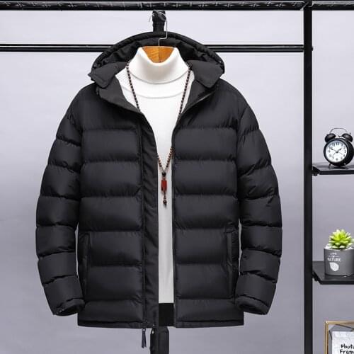 Men 2020 Winter New Casual Warm Thick Waterproof Jacket Parkas Coat Mens reversible jacket Outwear Windproof Hat Parkas Jacket