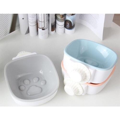 New Arrival Square Portable Pets Dogs Feeding Food Hanging Bowls Puppy Slowly Down Eat Feeder Bowl Prevent Obesity Dog Supplies