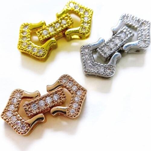 Wholesale DIY Natural Stones Beads Jewelry Making Accessories Silver/Gold/Rose Gold Metal Connector Clasps Findings