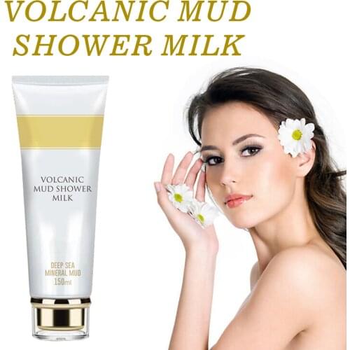 Whitening Volcanic Mud Bath Milk Cream Body Wash Healthy Formulas Wash Deep Clean Body Lotion For Dark Spots Women Men--150ml