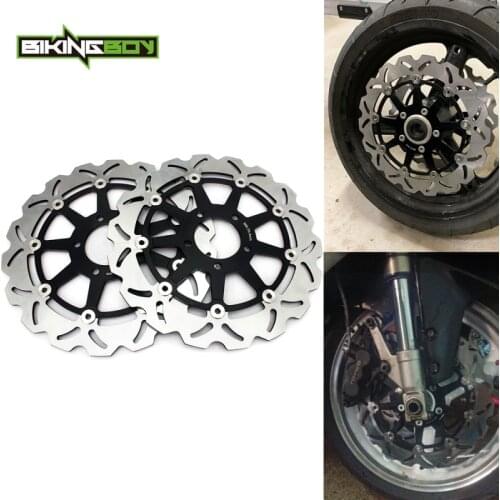 BIKINGBOY Front Brake Discs Rotors Disks Hayabusa GSX1300R 99 00 01 02 03 04 05 06 07 GSX1300RZ 2002-2007 GSX 1400 01-08 K2 K3