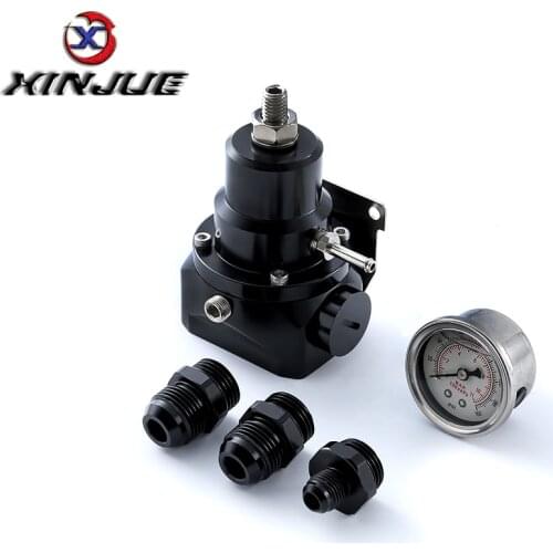 AN10 Fuel Pressure Regulator Purple (With 160psi Gauge /No with) AN10 Inlet & Return Ports For BMW E30 M20 6cy EP-FPR717BR