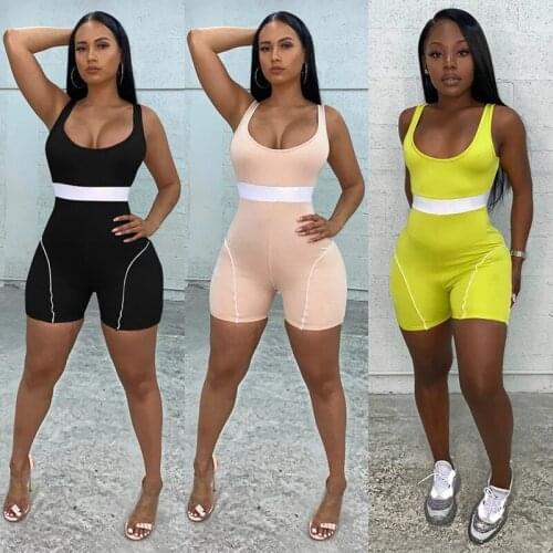 Sexy Bodysuit Women Rompers Jumpsuits New 2021 Summer Hot Style Harness Knitting Female Women Jumpsuit Streetwear SLFH10576