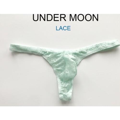 Mens sex toy underwear sexy low-waist lace thongs mens transparent erotic g-strings sexy men underwear t-back undies