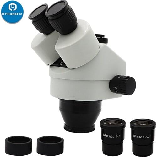 Replacement trinocular microscope head 3.5X-90X 7X-45X Simul-Focal Trinocular Microscope accessoires + 0.5x 2.0x Auxiliary Lens