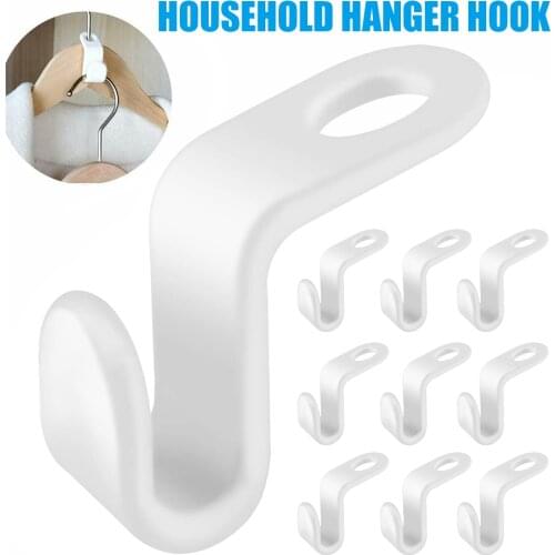 Clothes Hanger Connector Hooks Cascading Clothes Hangers Space Saving Organizer 1/10pcs VC