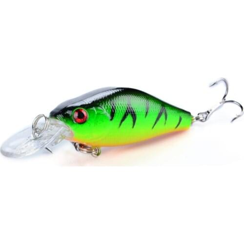 1pcs 7cm 8g Minnow Hard Fishing Lures 3D Eyes Wobbler Plastic Artificial Bait Pesca Floating Crankbait Tackle For Carp Bass