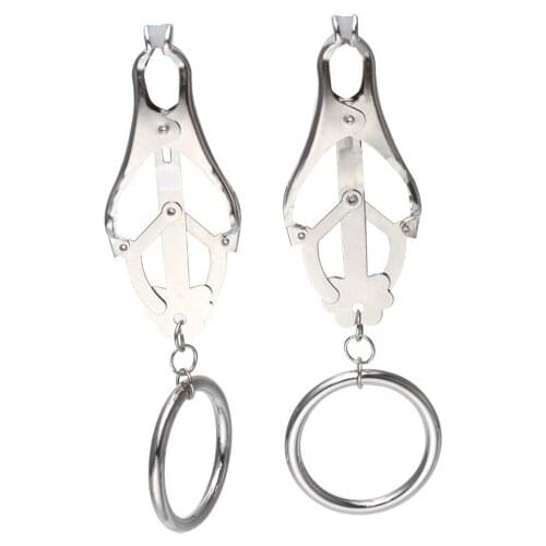 1 Pair Metal Nipple Clamp,Breast Clip,Nipple Clip,Breast Clamp,Female Breast Clip,Adult Game,Sex Toy,Couple Flirting 565