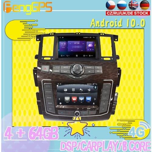 128G Android10 PX6 DSP For Nissan Patrol Y62 2010 - 2020 Car DVD GPS Navigation Auto Radio Stereo Carplay Multifunction HeadUnit
