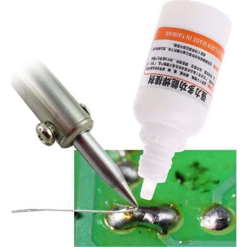 35ml Stainless Steel Flux Soldering Stainless Steel Liquid Solders Water Durable Liquid Solders E7CB
