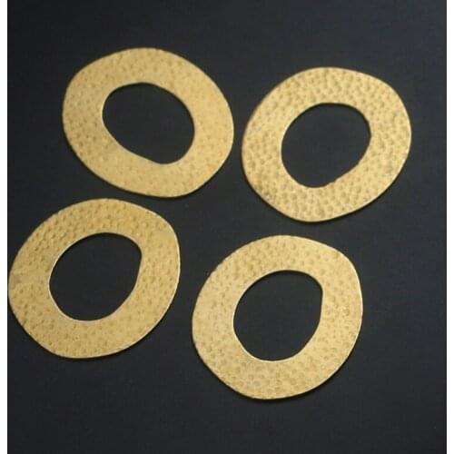 43*37.5mm double-sided polka dot geometric irregular disc shaped oval earrings pendant fashion charm jewelry accessories