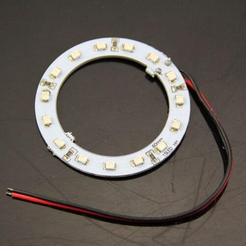 50LC 2x 12V 60MM 15 LED 3528 chip SMD Car Angel Eyes Bright Red Ring Light New