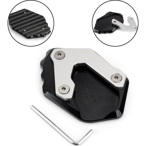Areyourshop for BMW F750GS F750 GS 2018-2019 Kickstand Side Stand Extension Pad Plate CNC Aluminum Motorcycle Covers Pad