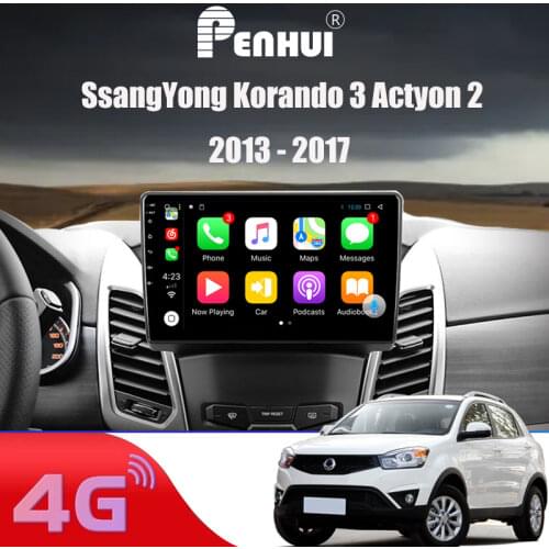 Android Car DVD for Ssangyong Korando (2014-2016) Car Radio Multimedia Video Player Navigation GPS Android 10.0 double din 5.0