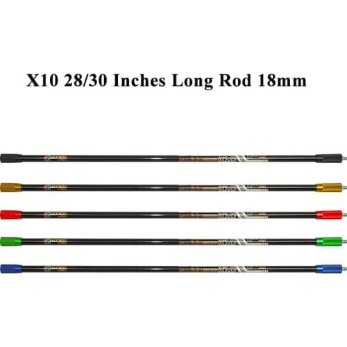 Sanlida X10 Compound Bow Stabilizer Long Rod 18mm 28/30 Inches Target Archery Accessories for Hunting Shooting