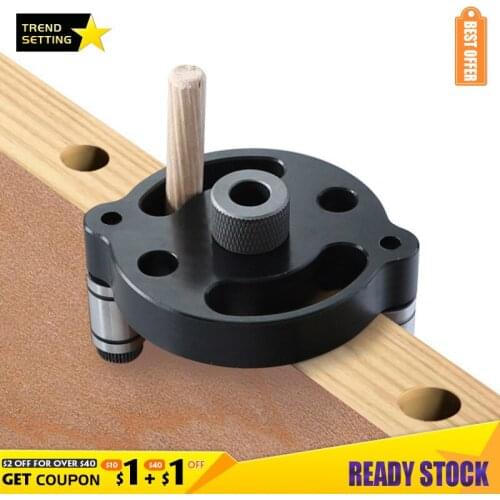 LAMEZIA 6/8/10mm Woodworking Straight Hole Puncher Self-centered Round Wood Tenon Splicing Drilling Locator Hole-opening Tools