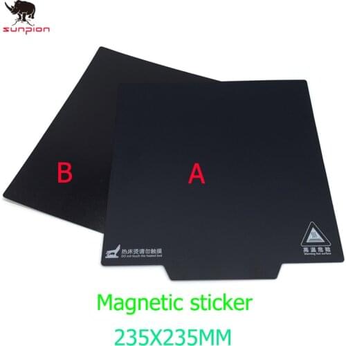 3D Printer Parts Magnetic base Print Bed Tape 235X235mm Square Heatbed Sticker Hot Bed Build Plate Surface Flex Plate