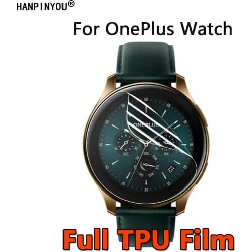 For OnePlus Watch Sports Smart Watch Bracelet Clear Full Cover Soft TPU Hydrogel Film Screen Protector (Not Tempered Glass)