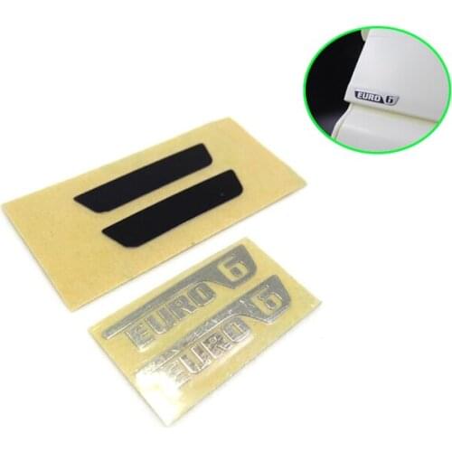 Euro 6 Standard Combination Sticker for 1/14 Tamiya RC Truck Trailer tipper MAN TGX TGA Car Diy Parts