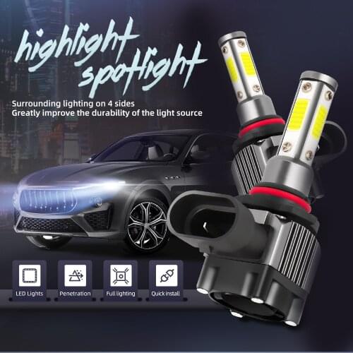 H7 H11 9005/HB3 9006/HB4 H4/9003/HB2 Hi/LoAuto Car Headlight Bulbs Motorcycle 5000LM Car Accessories 6500K fog lights
