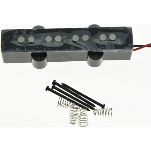 KAISH 4 String Jazz Bass Alnico 5 Bridge Pickup 60s Vintage Sound J Bass Pickup Black
