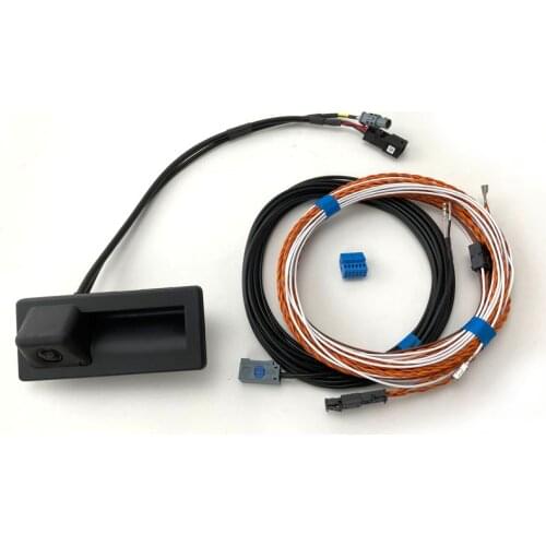 Rear View Trunk handle Camera with Highline Wiring harness For Octavia MK3 For superb 3V B8 3V0 827 566 N