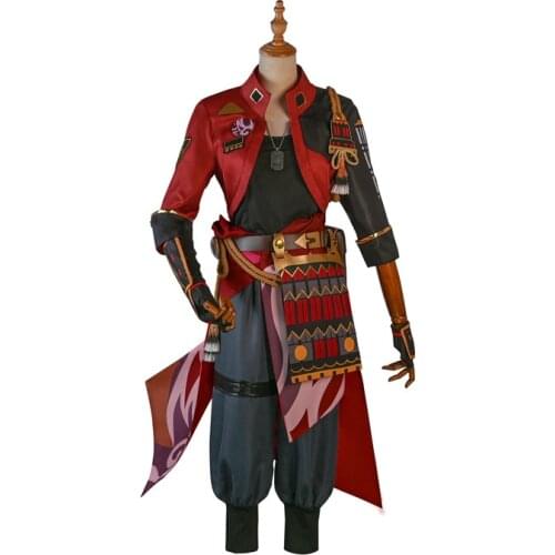 Hot Game Genshin Impact Tohma Cosplay Costumes Set Halloween Christmas Costumes for Adults Deguisement for Carnaval