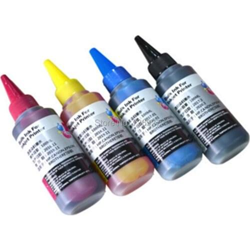 4X 100ml Refill Dye ink for HP934 HP935 HP 934 935, suit for Officejet Pro6230 6830 6812 6815 inkjet printer