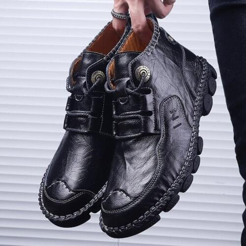 Casual Sneaker Men Shoes Leather Mens Zapatos Hombre 2020 Sneakers Zapatillas Spring Mens Sport Black