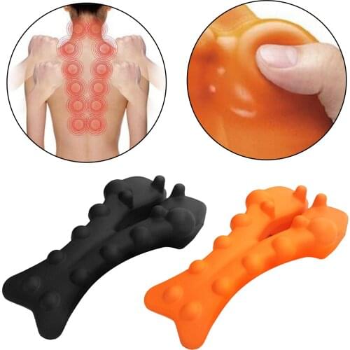 PU Foam Lumber Massage Pillow Back Stretcher Support Fitness Multi-Level
