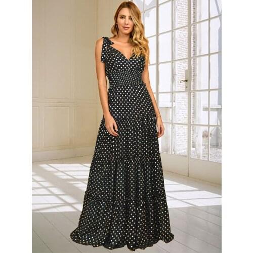 Летние платья в горошек Maycaur China At AliExpress