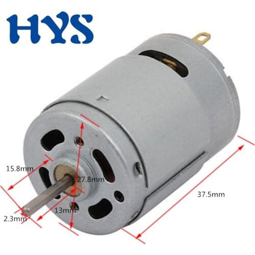 RS385 Mini Motor Electric DC 12V 24V High Speed 4000rpm 8000rpm PWM Reversed CW CCW Metal Moteur 12 Volt V DIY Model Toy Fan 385