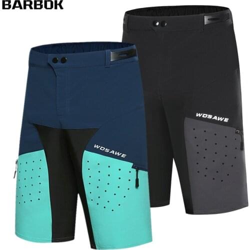 WOSAWE Men Cycling Shorts Summer Breathable Loose-fit Short Pant MTB Shorts Bike Shorts Man Running Bicycle Riding Shorts