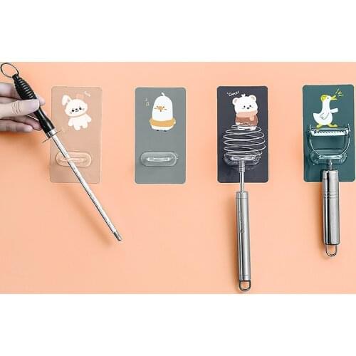 New Strong Round Wall Hanger Hook Multifunction Self-adhesive Keys Bottle Holder Hook Rack Home Decorative Curtain Suction Hook