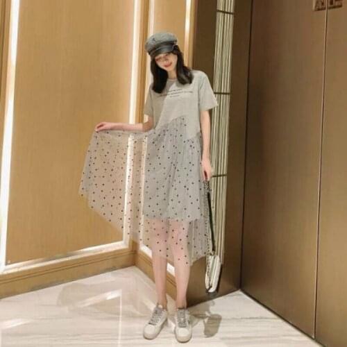 2019 New Pregnancy Clothes Summer Dress Maternity Dress Casual Dot Pregnant Dresses Plus Szie
