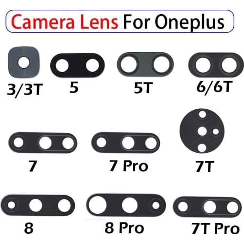50 Pcs , Back Rear Camera Lens For Oneplus 3 5 5T 6 6T 7 7T 8 8 Pro 8T Nord Back Camera Glass Lens With Adhesive