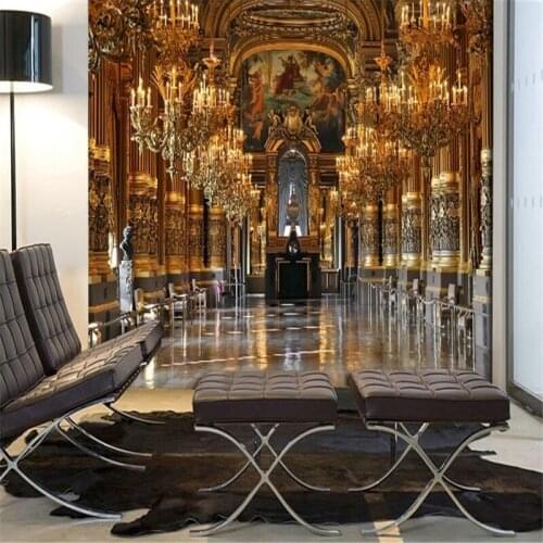 Beibehang 3d three-dimensional non-woven fabric living room sofa bedroom European-style hotel large mural wallpaper backdrop