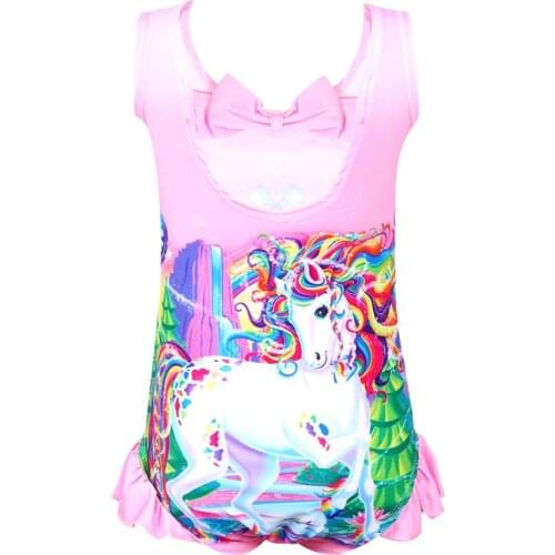 Unicorn baby girl clothes one piece girls dress unicorn bathing suit swimming costume 0330